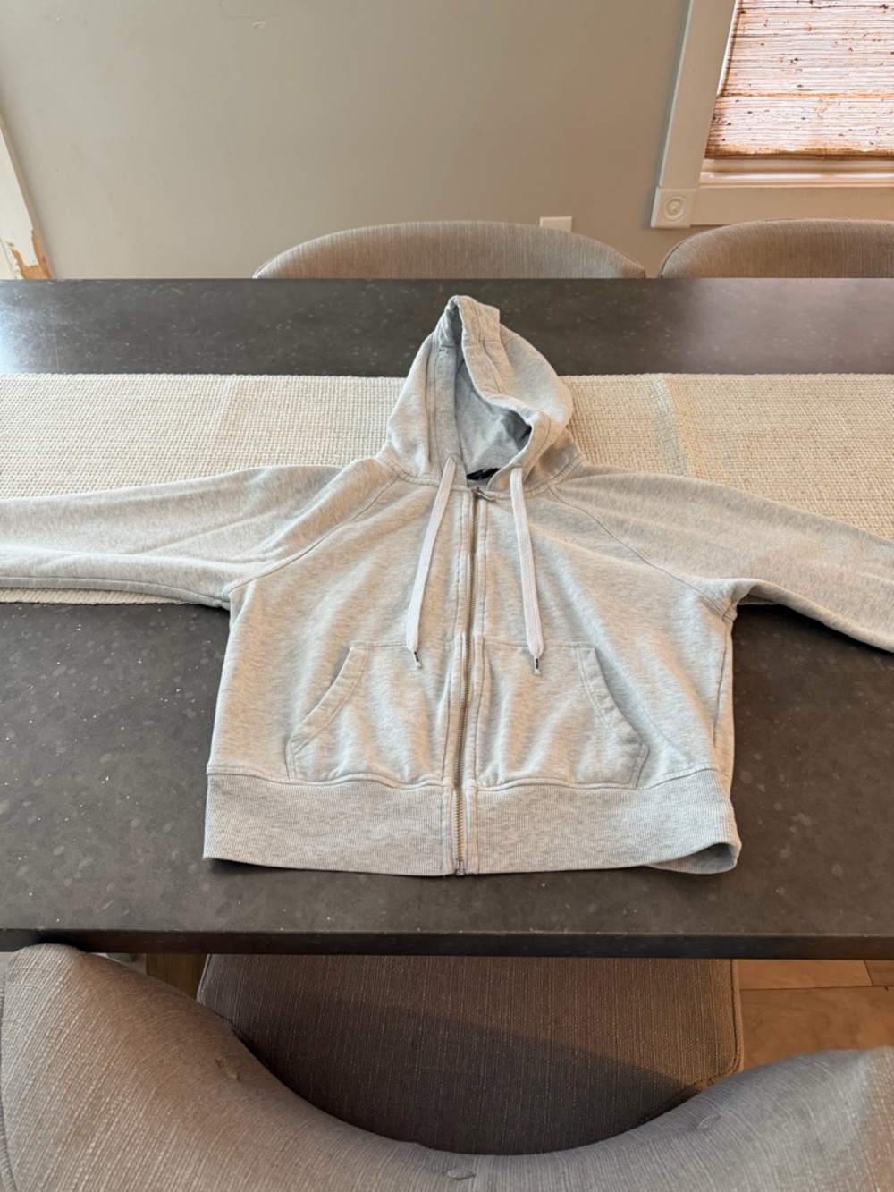 DKNY Sport Heather Gray Hoodie with Drawcord